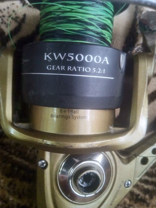 ПРОДАМ катушку карповую KW 5000A 6+1BB Kaida
