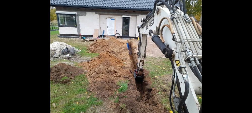 Usługi koparką - prace ziemne