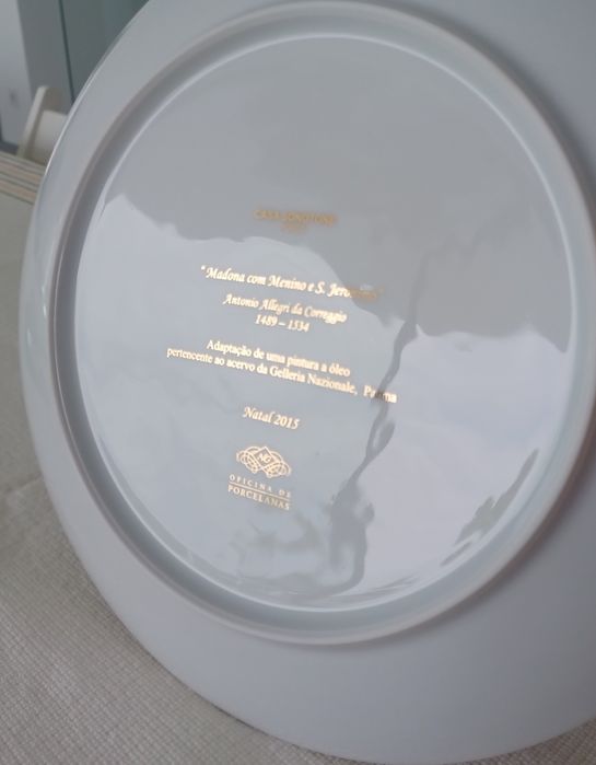 Prato porcelana Natal 2015 Casa Sonotone