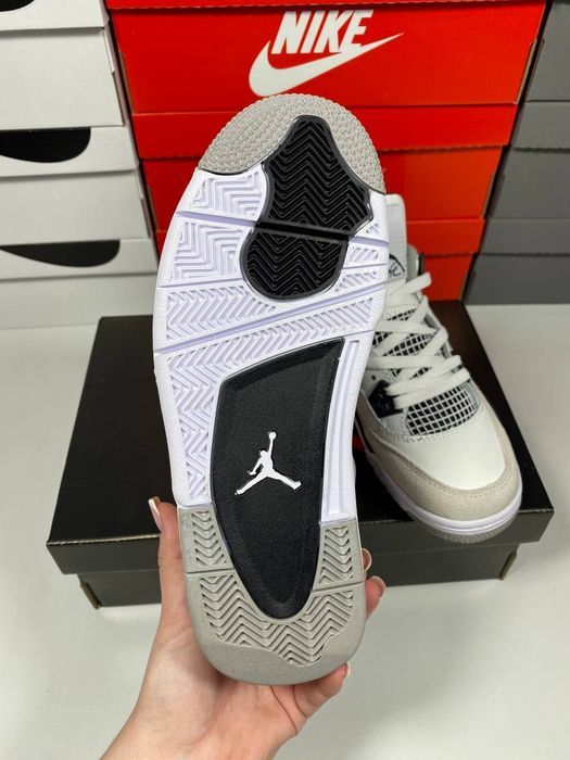 Nike Air Jordan 4 Military Black кросівки найк ейр джордан 4 джордани