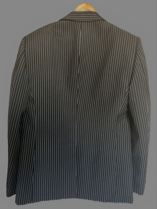 Костюм чоловічий Alexander McQueen в тонку смужку з вовни та мохеру