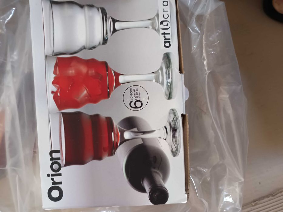 Copos em vidro de vinho