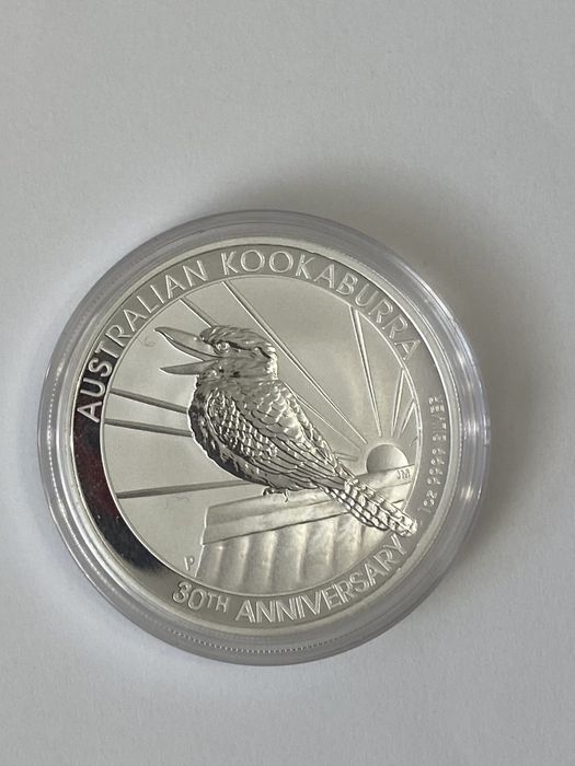 Серебряная монета Кукабарра