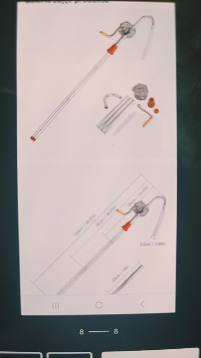 Pompa ręczna obrotowa do beczki oleju