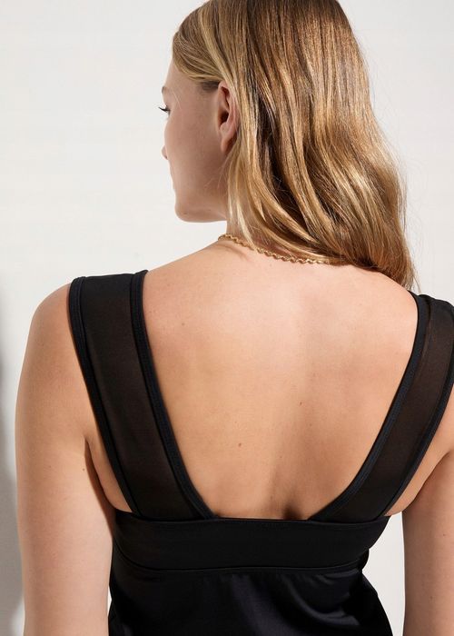 B.P.C tankini czarne z figami wysoki stan r.44