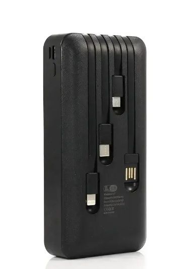 Power Bank з електронним екраном із набором кабелів KP KP-27 20000 mAh Зовнішній акумулятор для заряджання