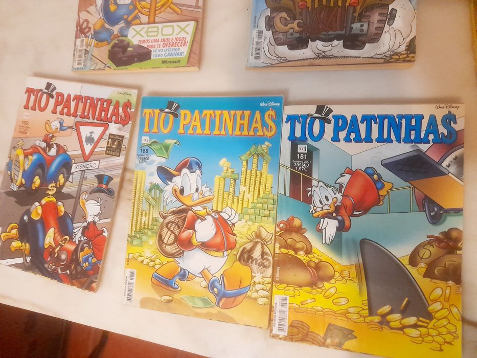 Conjunto de 9 Livros de Banda Desenhada Disney Tio Patinhas