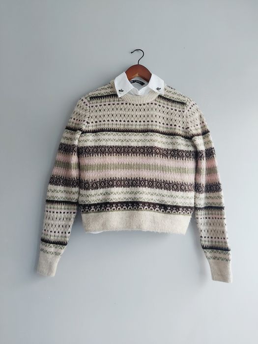 Mango puszysty miękki sweter z wełna