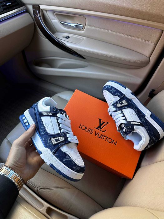 Кросівки Louis Vuitton Trainer Sneaker Blue Кроссовки Луи Витон 36-46