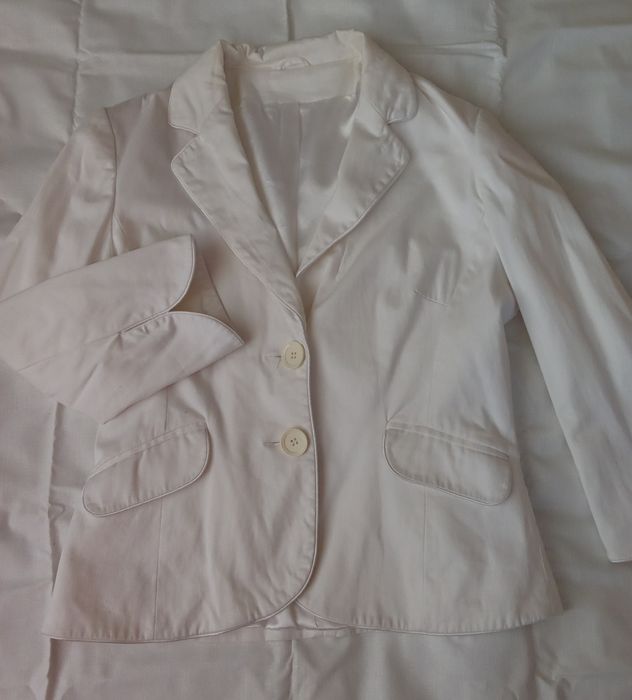 Піджак білий на короткий рукав