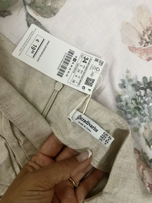 Saia de linho nova com etiqueta