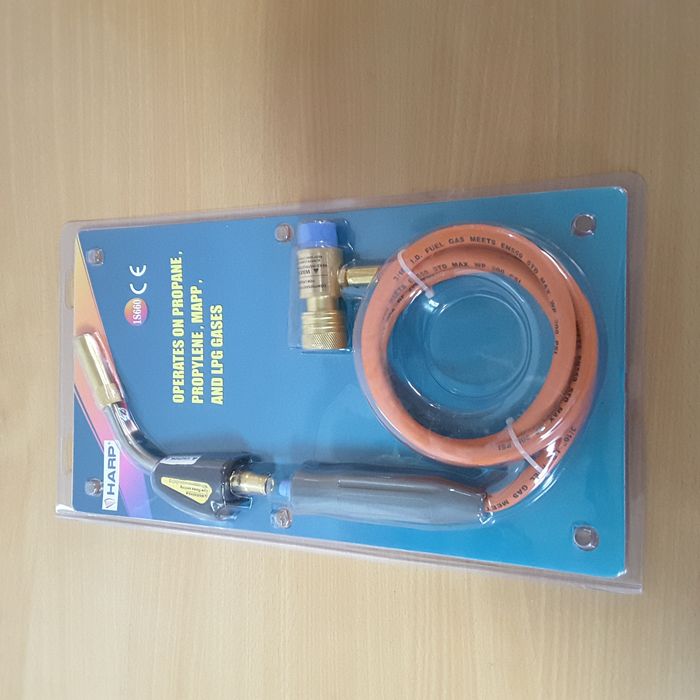 Maçarico gaz mapp com mangueira , soldadura forte refrigeração