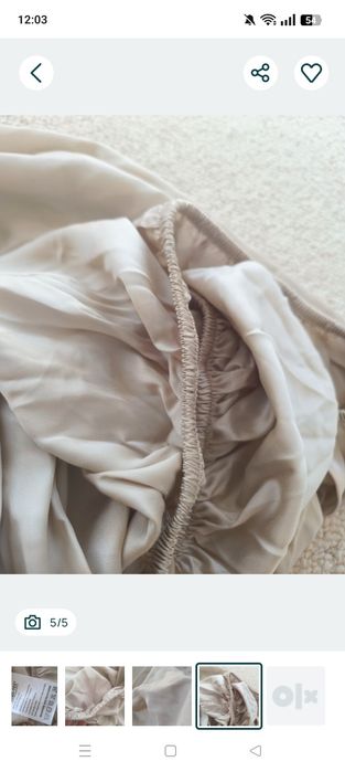 Prześcieradło z gumką 140x200x30 z naturalnego jedwabiu morwowegoo