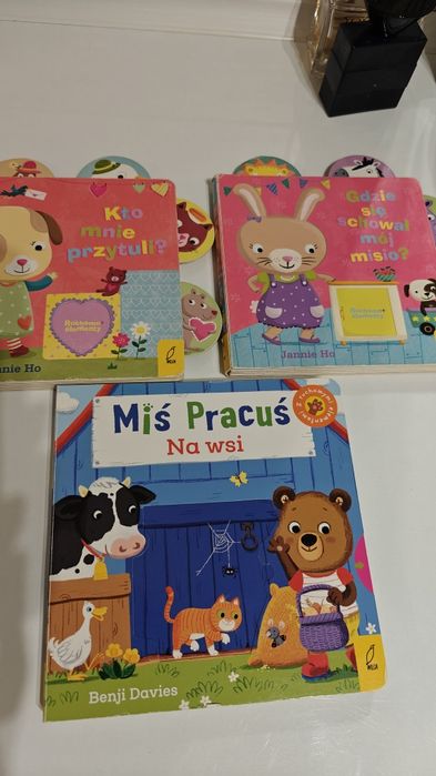 Książeczki 3 szt ruchome.