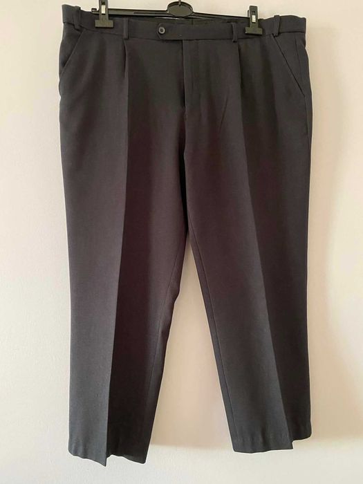 Taylor & Wright spodnie męskie garniturowe duże grafitowe 42 R