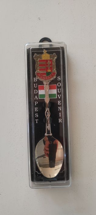 Łyżeczka kolekcjonerska ze świata, posrebrzana, Budapest,