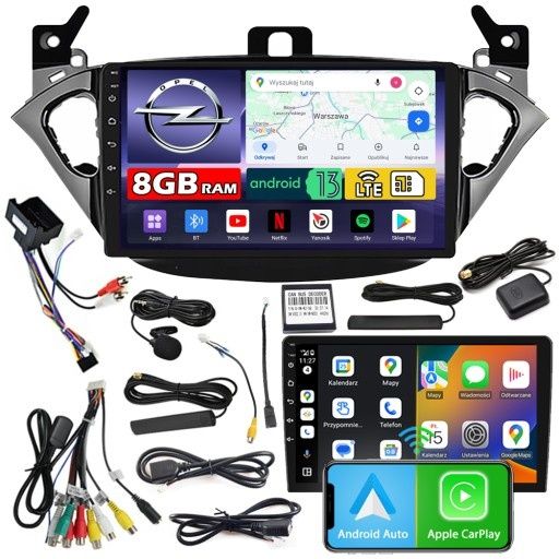 Radio dotykowe  Nawigacja Kamera Corsa E Adam