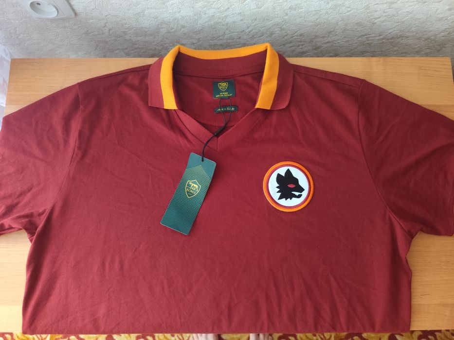 Ліцензійне ретро поло AS Roma COPA Football (нове, оригінал, XXL)