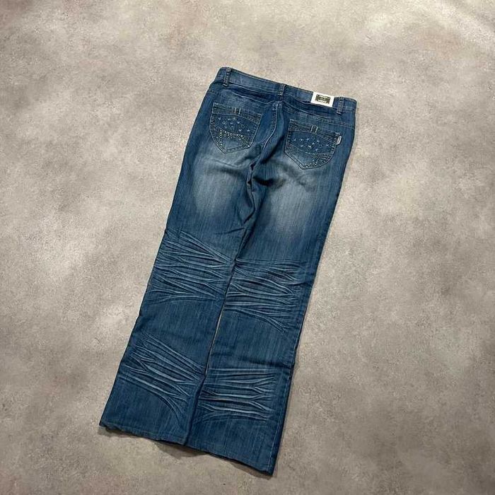 Vintage Spodnie Jeansy Y2K Denim Pants Gwiazdki Retro Coquette 90s