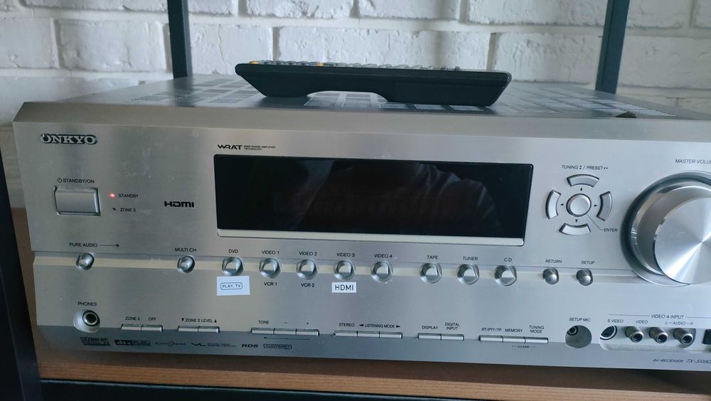 Amplituner Onkyo TX-SR504E 7.1 + Oryginalny Pilot | WRAT / Pure Audio