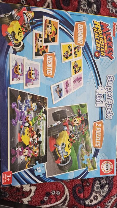 Pack jogos Mickey puzzle + memoria + domino