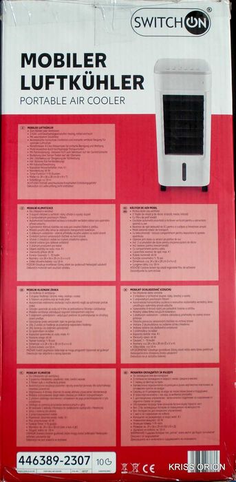 Klimatyzer - SWITCH ON - Przenośny Klimatyzer - Pilot - 65W - NOWY