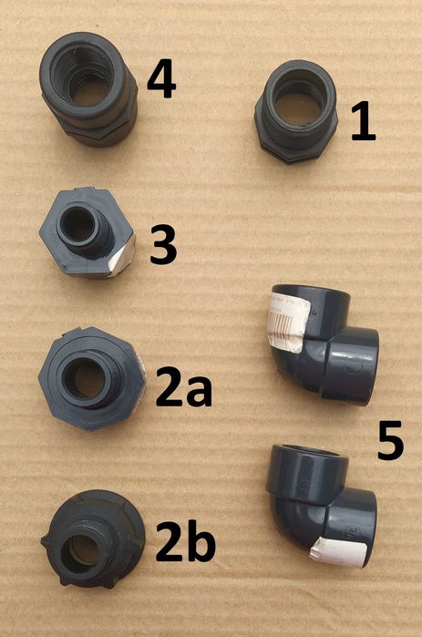 Uniões Canalização com Rosca- PVC rigido