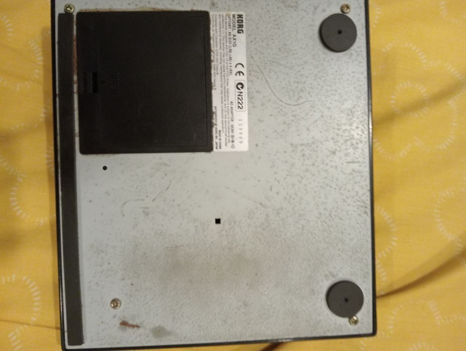 Pedaleira Korg antiga a funcionar