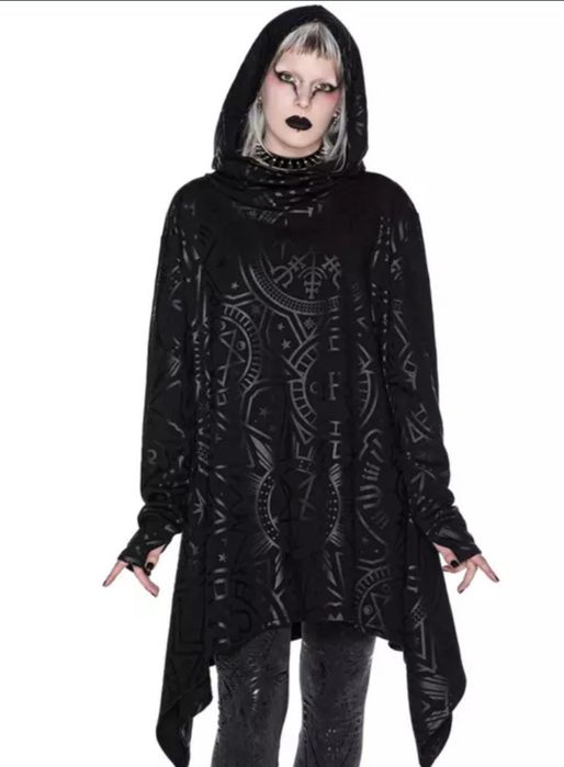 Готичний балахон для підлітка Occult Goth. Унісекс худі KILLSTAR - Окультум Лонглайн