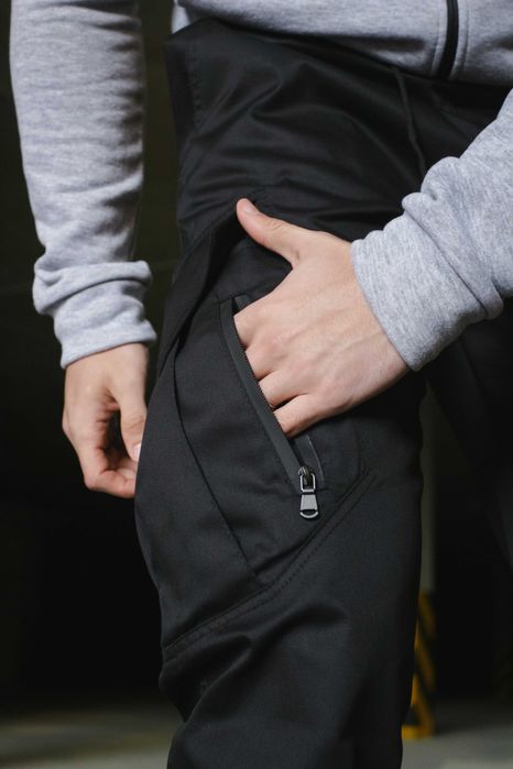 Штани чоловічі котонові чорні весна літо