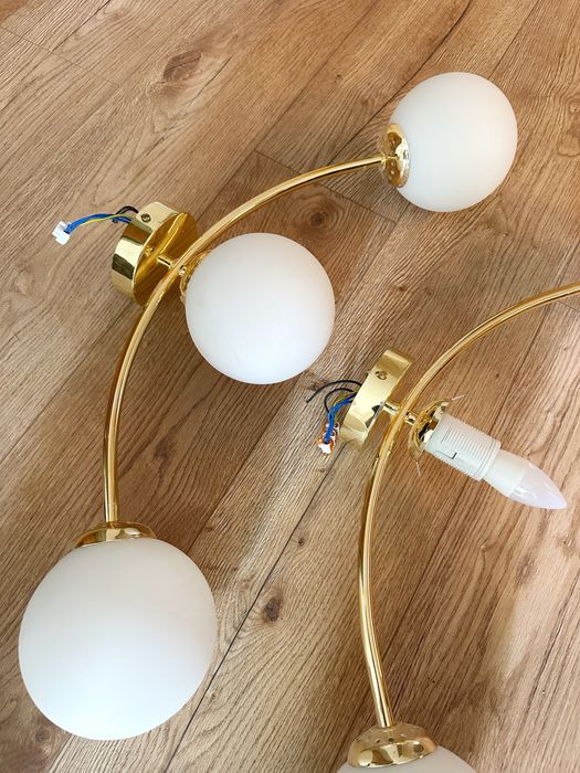 2 lampy zlote kule glimex