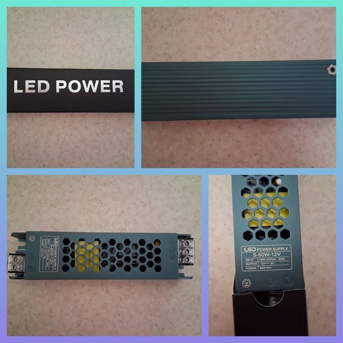 Блок живлення led стрічка 12V 60W лед драйвер