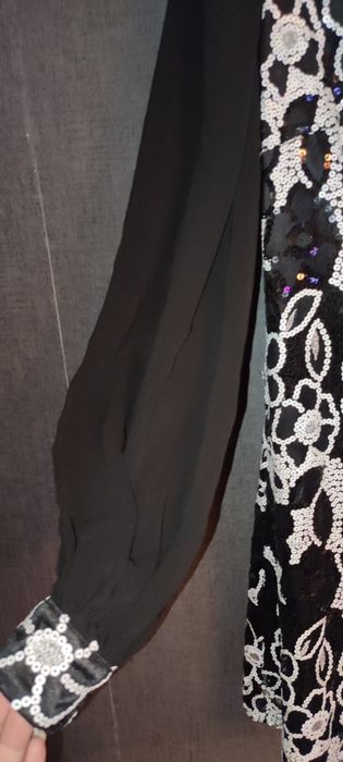 Sukienka czarna w cekiny , Usco