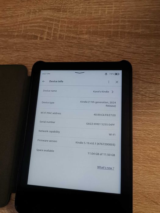 Czytnik ebook Kindle 11th basic / reklamy