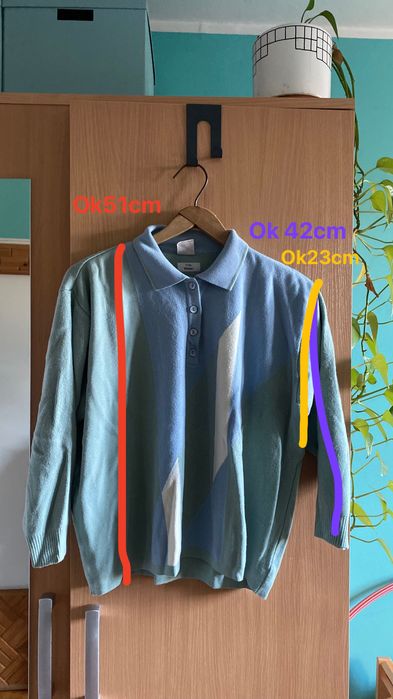 Sweter polo retro vintage retro