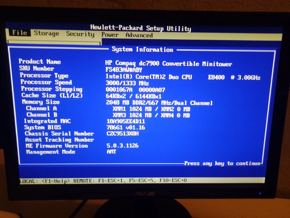 Stary komputer retro pc HP Compaq DC7900 sprawny