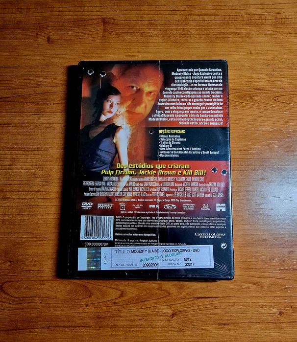 MODESTY BLAISE - Jogo Explosivo (Quentin Tarantino) NOVO/SELADO