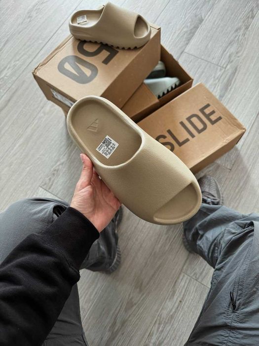 Шльопанці Adidas Yeezy Slide Pure premium капці