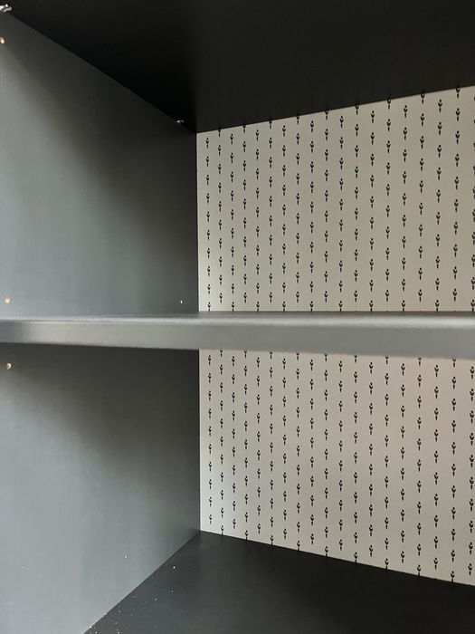 Witryna Ikea Edland antracyt grafit vintage retro ludwik mid century