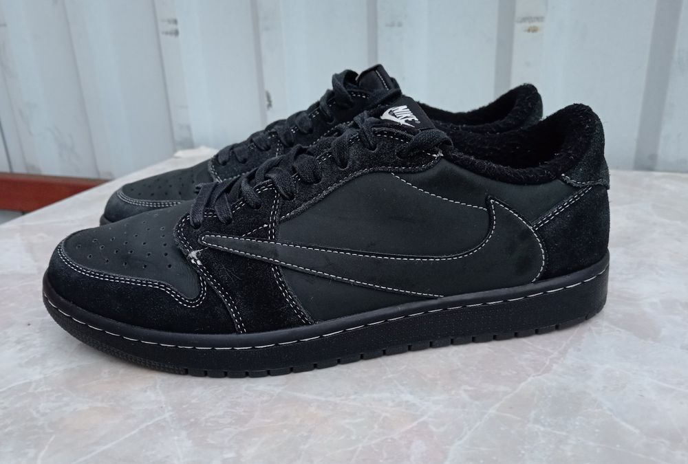Чоловічі Nike Air Jordan 1 Retro Low Travis Scott BLACK Phantom, 45 р.