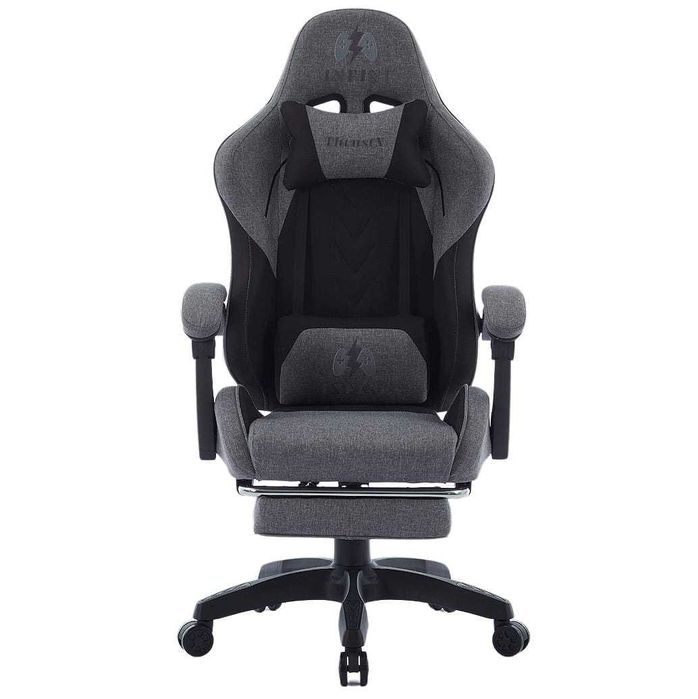 Fotel Gamingowy Infini ThrustX z podnóżkiem Dark Gray