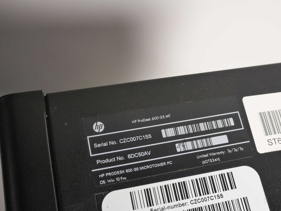 Комп'ютер HP ProDesk 600 G5 MT Core i5-9500 8 Gb DDR4 256 Gb SSD