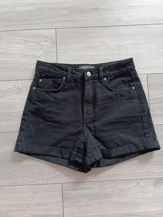 Spodenki jeansowe szorty damskie czarne M
