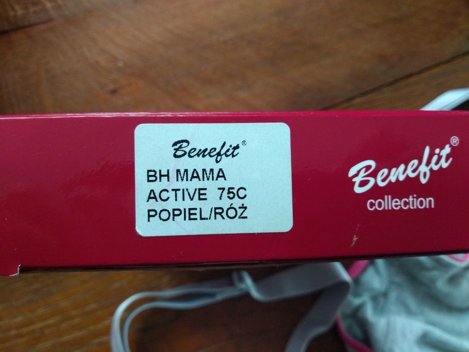 Biustonosz stanik do karmienia piersią 75C popiel róż