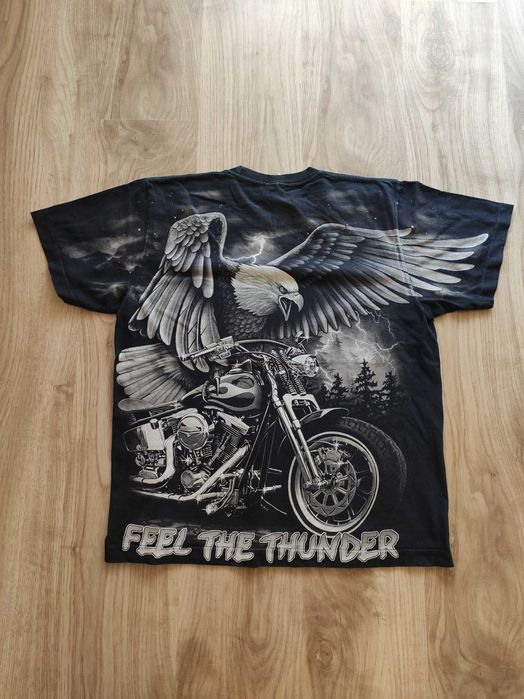Koszulka Rock Eagle Thunder vintage racing usa t-shirt r. M