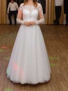 Suknia ślubna - Biała + etola gratis