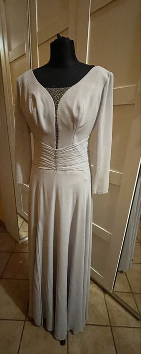 Suknia ślubna / wieczorowa w stylu boho r 36