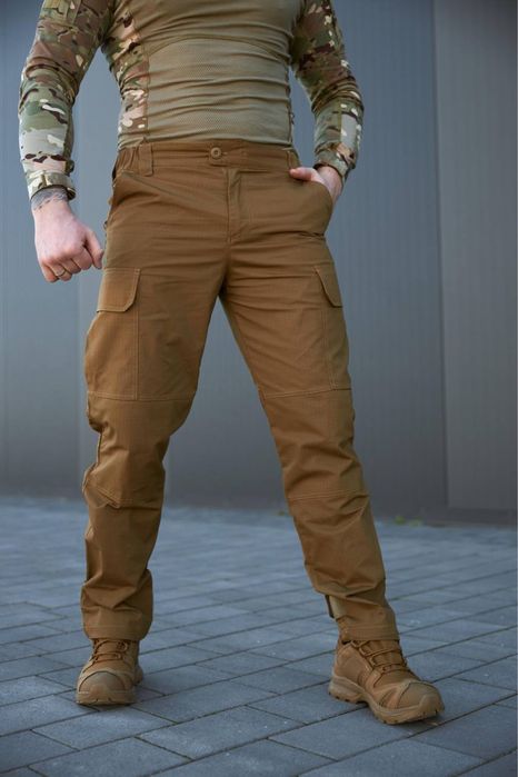 Штани тактичні Койот рип-стоп чоловічі повсякденні