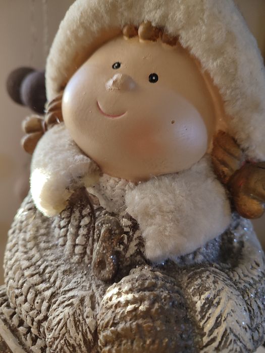 Duża figurka lampion 46 cm + lampki druciki.