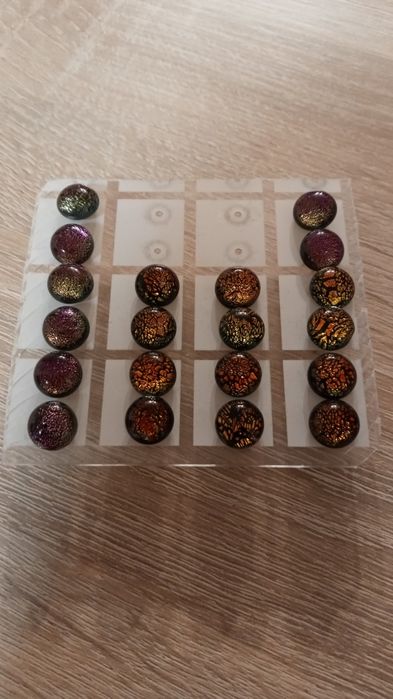 Kolczyki 10par, szkiełko